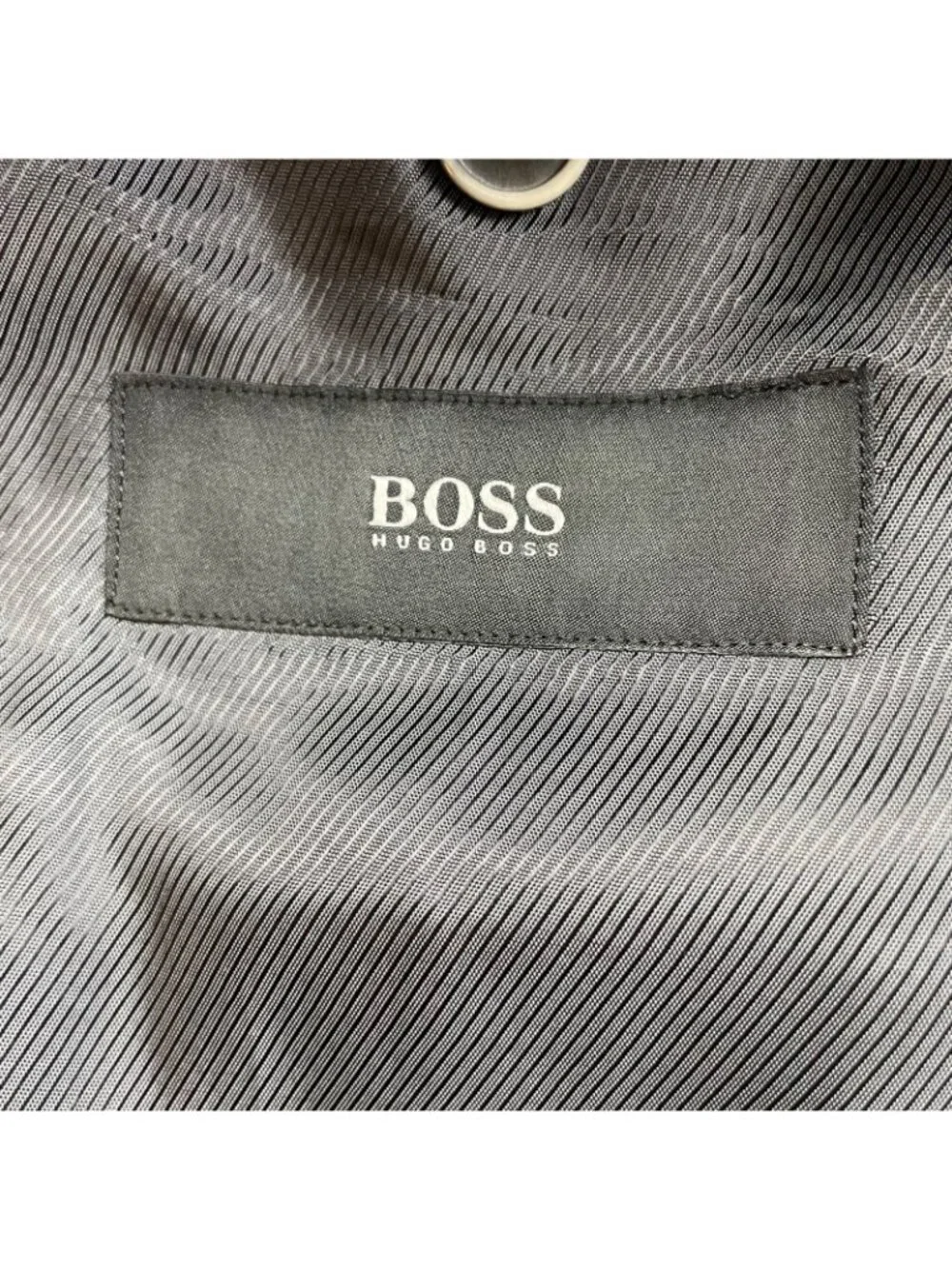 Hugo Boss Men’s The Smith13 2-Button Blazer Gray Plaid/Elbow Patches • 42R